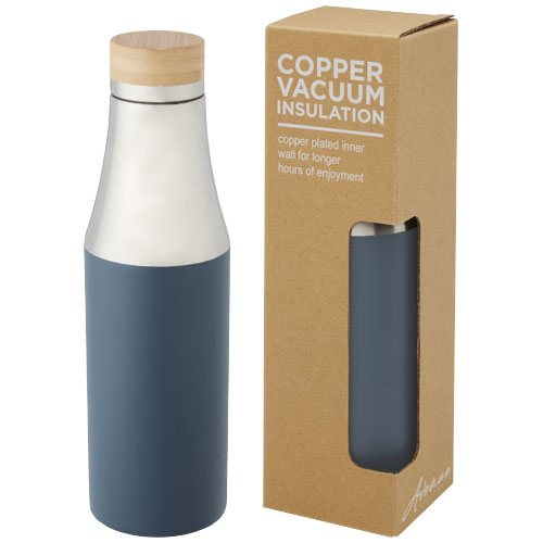 Bouteille design en inox personnalisable 540 ml HULAN Bleu glacier